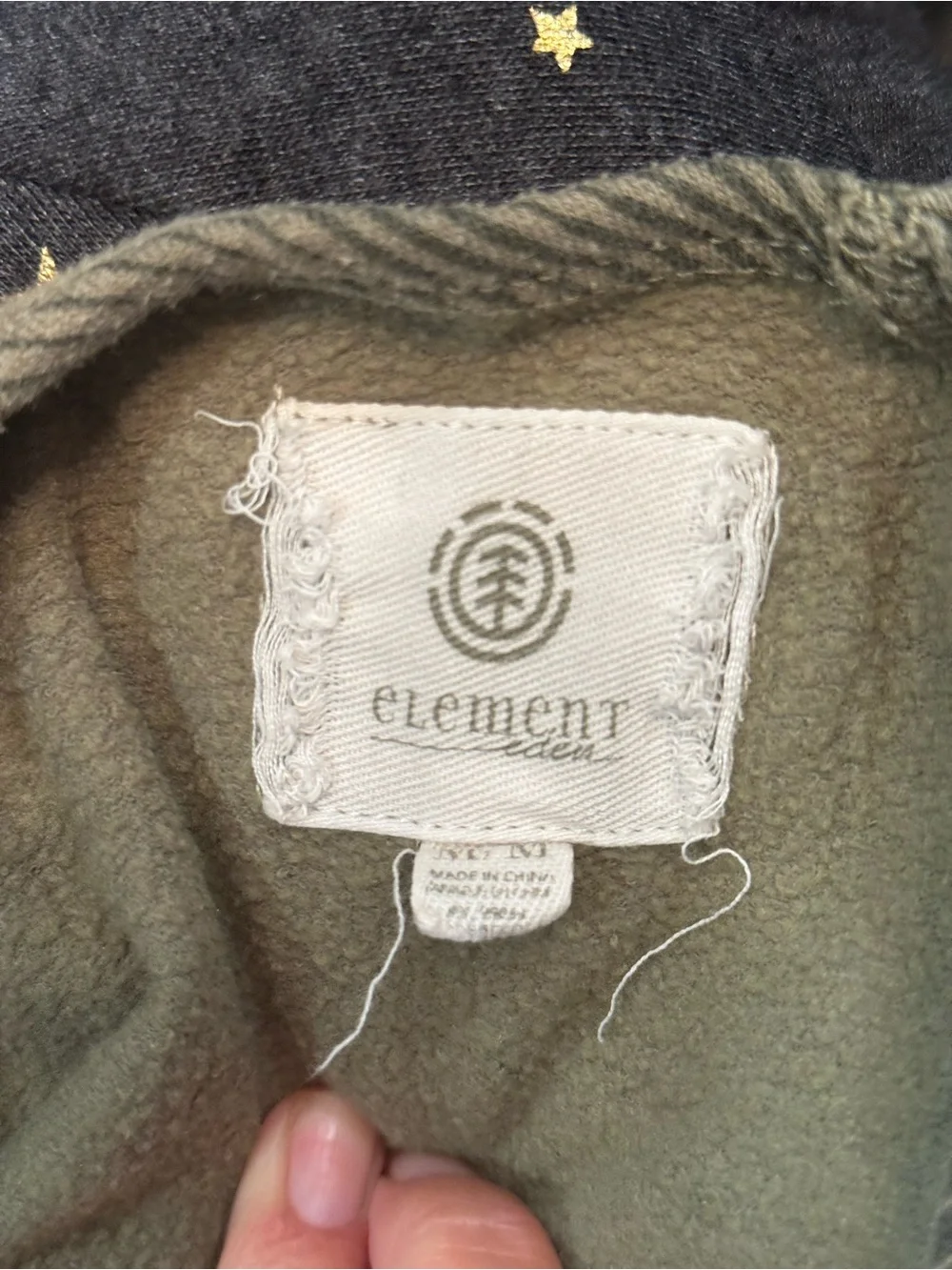 Element Men's Olive Green Camo Crewneck Sweater Sz M